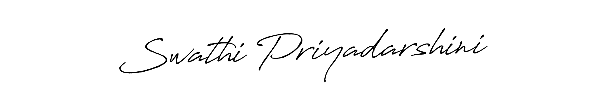 Design your own signature with our free online signature maker. With this signature software, you can create a handwritten (Antro_Vectra_Bolder) signature for name Swathi Priyadarshini. Swathi Priyadarshini signature style 7 images and pictures png
