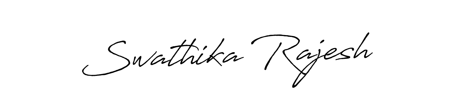 How to make Swathika Rajesh signature? Antro_Vectra_Bolder is a professional autograph style. Create handwritten signature for Swathika Rajesh name. Swathika Rajesh signature style 7 images and pictures png