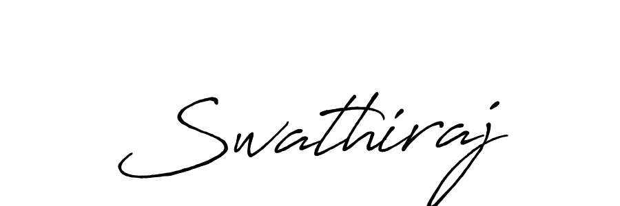 Design your own signature with our free online signature maker. With this signature software, you can create a handwritten (Antro_Vectra_Bolder) signature for name Swathiraj. Swathiraj signature style 7 images and pictures png