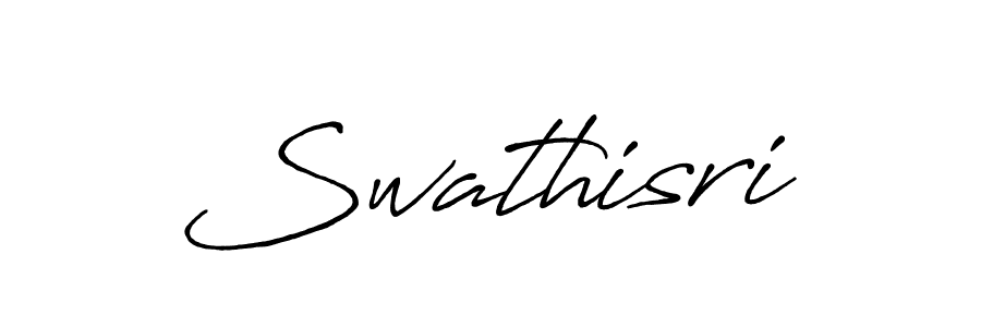 Make a beautiful signature design for name Swathisri. With this signature (Antro_Vectra_Bolder) style, you can create a handwritten signature for free. Swathisri signature style 7 images and pictures png