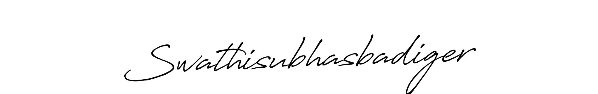 Make a beautiful signature design for name Swathisubhasbadiger. Use this online signature maker to create a handwritten signature for free. Swathisubhasbadiger signature style 7 images and pictures png
