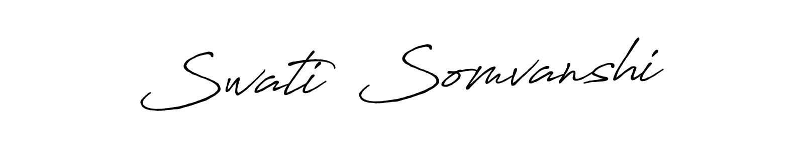 Also You can easily find your signature by using the search form. We will create Swati  Somvanshi name handwritten signature images for you free of cost using Antro_Vectra_Bolder sign style. Swati  Somvanshi signature style 7 images and pictures png