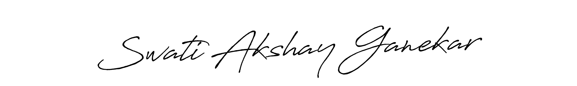 This is the best signature style for the Swati Akshay Ganekar name. Also you like these signature font (Antro_Vectra_Bolder). Mix name signature. Swati Akshay Ganekar signature style 7 images and pictures png
