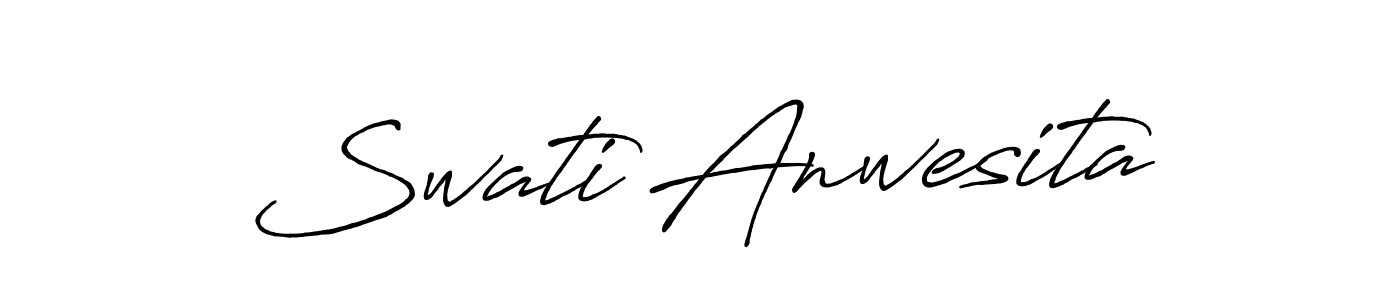 You should practise on your own different ways (Antro_Vectra_Bolder) to write your name (Swati Anwesita) in signature. don't let someone else do it for you. Swati Anwesita signature style 7 images and pictures png