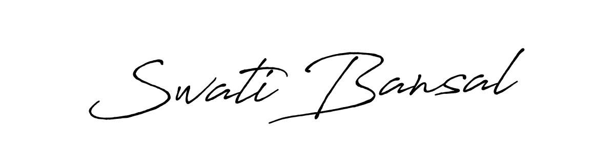 It looks lik you need a new signature style for name Swati Bansal. Design unique handwritten (Antro_Vectra_Bolder) signature with our free signature maker in just a few clicks. Swati Bansal signature style 7 images and pictures png