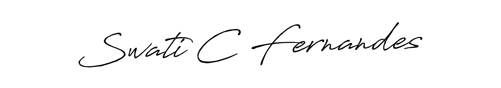 Make a beautiful signature design for name Swati C Fernandes. Use this online signature maker to create a handwritten signature for free. Swati C Fernandes signature style 7 images and pictures png