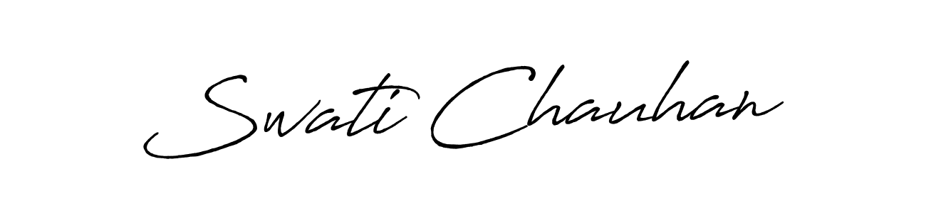 It looks lik you need a new signature style for name Swati Chauhan. Design unique handwritten (Antro_Vectra_Bolder) signature with our free signature maker in just a few clicks. Swati Chauhan signature style 7 images and pictures png