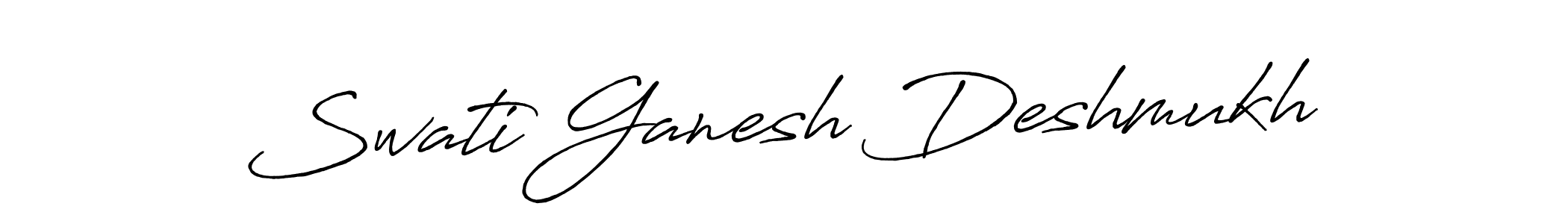 Design your own signature with our free online signature maker. With this signature software, you can create a handwritten (Antro_Vectra_Bolder) signature for name Swati Ganesh Deshmukh. Swati Ganesh Deshmukh signature style 7 images and pictures png