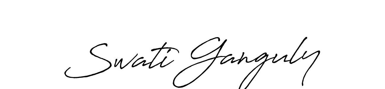 Use a signature maker to create a handwritten signature online. With this signature software, you can design (Antro_Vectra_Bolder) your own signature for name Swati Ganguly. Swati Ganguly signature style 7 images and pictures png