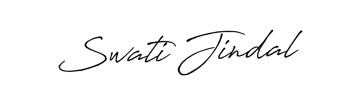 Swati Jindal stylish signature style. Best Handwritten Sign (Antro_Vectra_Bolder) for my name. Handwritten Signature Collection Ideas for my name Swati Jindal. Swati Jindal signature style 7 images and pictures png