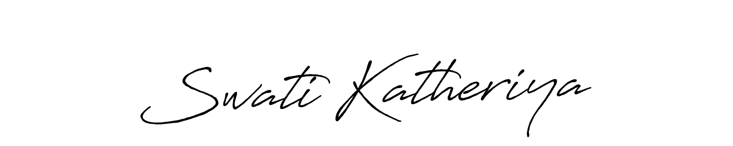 How to make Swati Katheriya signature? Antro_Vectra_Bolder is a professional autograph style. Create handwritten signature for Swati Katheriya name. Swati Katheriya signature style 7 images and pictures png