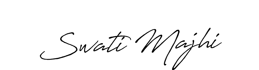 How to make Swati Majhi name signature. Use Antro_Vectra_Bolder style for creating short signs online. This is the latest handwritten sign. Swati Majhi signature style 7 images and pictures png