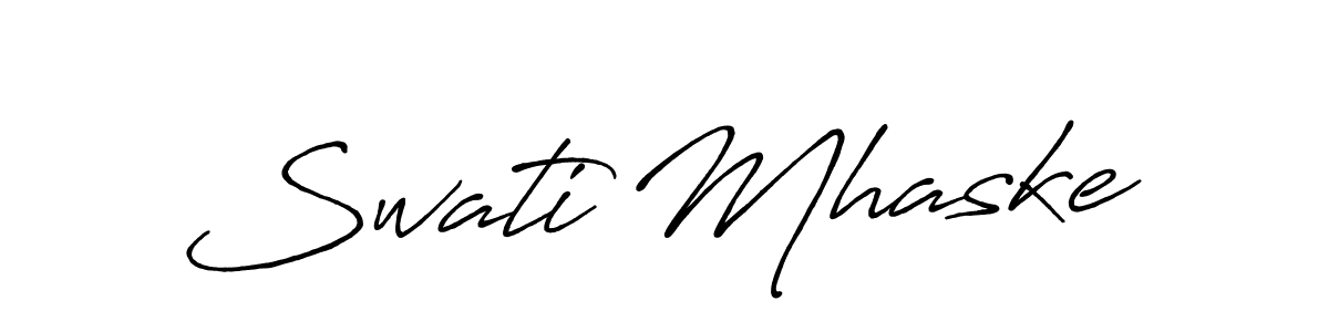 Make a beautiful signature design for name Swati Mhaske. Use this online signature maker to create a handwritten signature for free. Swati Mhaske signature style 7 images and pictures png