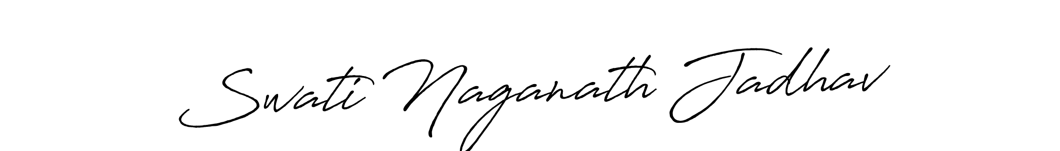 How to make Swati Naganath Jadhav signature? Antro_Vectra_Bolder is a professional autograph style. Create handwritten signature for Swati Naganath Jadhav name. Swati Naganath Jadhav signature style 7 images and pictures png