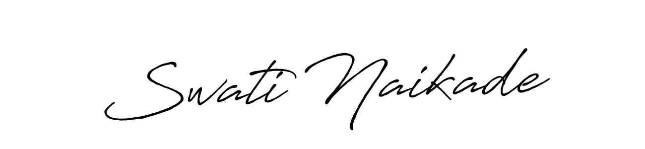 Make a beautiful signature design for name Swati Naikade. Use this online signature maker to create a handwritten signature for free. Swati Naikade signature style 7 images and pictures png