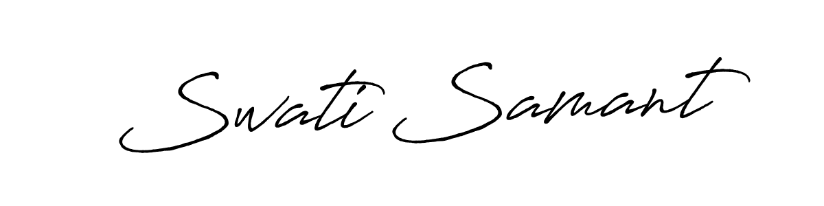 How to make Swati Samant signature? Antro_Vectra_Bolder is a professional autograph style. Create handwritten signature for Swati Samant name. Swati Samant signature style 7 images and pictures png