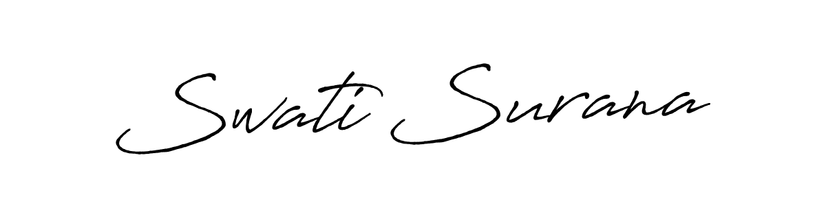 This is the best signature style for the Swati Surana name. Also you like these signature font (Antro_Vectra_Bolder). Mix name signature. Swati Surana signature style 7 images and pictures png