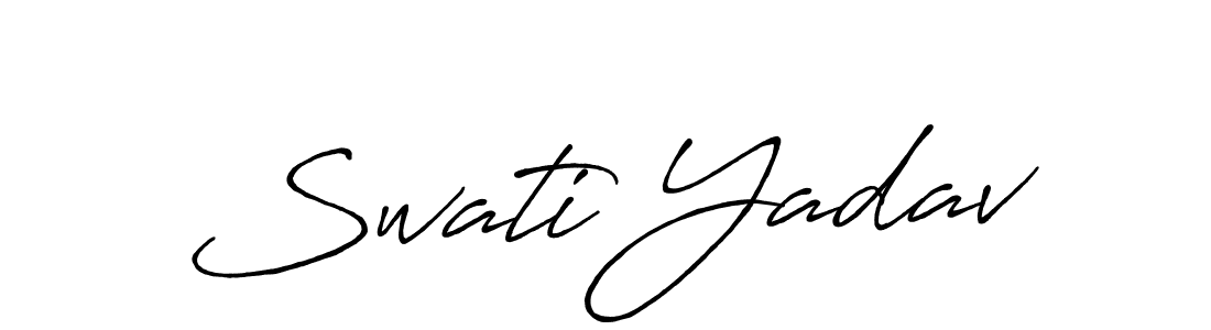 How to make Swati Yadav signature? Antro_Vectra_Bolder is a professional autograph style. Create handwritten signature for Swati Yadav name. Swati Yadav signature style 7 images and pictures png