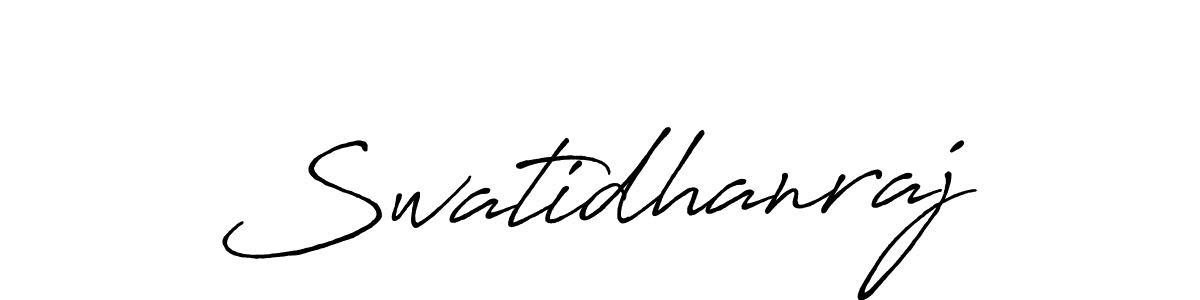 Also we have Swatidhanraj name is the best signature style. Create professional handwritten signature collection using Antro_Vectra_Bolder autograph style. Swatidhanraj signature style 7 images and pictures png