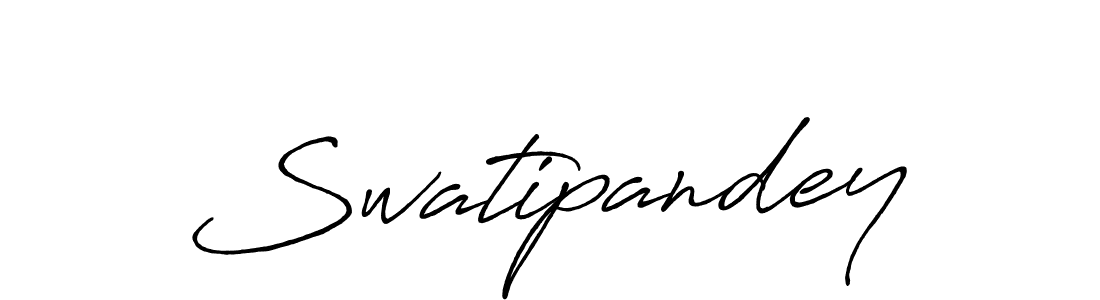 Make a beautiful signature design for name Swatipandey. With this signature (Antro_Vectra_Bolder) style, you can create a handwritten signature for free. Swatipandey signature style 7 images and pictures png