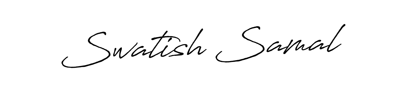 You should practise on your own different ways (Antro_Vectra_Bolder) to write your name (Swatish Samal) in signature. don't let someone else do it for you. Swatish Samal signature style 7 images and pictures png