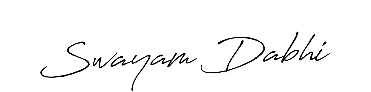 This is the best signature style for the Swayam Dabhi name. Also you like these signature font (Antro_Vectra_Bolder). Mix name signature. Swayam Dabhi signature style 7 images and pictures png