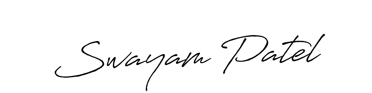 You can use this online signature creator to create a handwritten signature for the name Swayam Patel. This is the best online autograph maker. Swayam Patel signature style 7 images and pictures png
