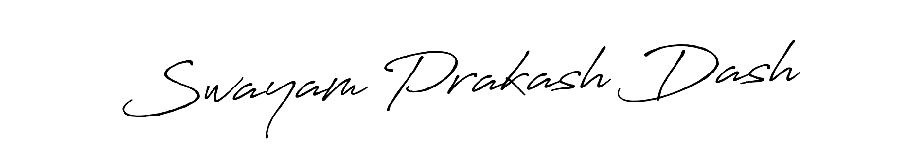 Create a beautiful signature design for name Swayam Prakash Dash. With this signature (Antro_Vectra_Bolder) fonts, you can make a handwritten signature for free. Swayam Prakash Dash signature style 7 images and pictures png
