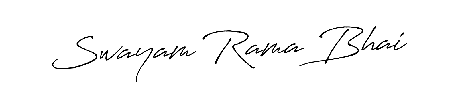 Also You can easily find your signature by using the search form. We will create Swayam Rama Bhai name handwritten signature images for you free of cost using Antro_Vectra_Bolder sign style. Swayam Rama Bhai signature style 7 images and pictures png