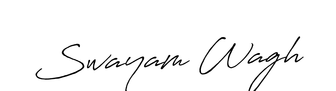 Also You can easily find your signature by using the search form. We will create Swayam Wagh name handwritten signature images for you free of cost using Antro_Vectra_Bolder sign style. Swayam Wagh signature style 7 images and pictures png