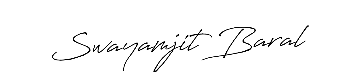 It looks lik you need a new signature style for name Swayamjit Baral. Design unique handwritten (Antro_Vectra_Bolder) signature with our free signature maker in just a few clicks. Swayamjit Baral signature style 7 images and pictures png