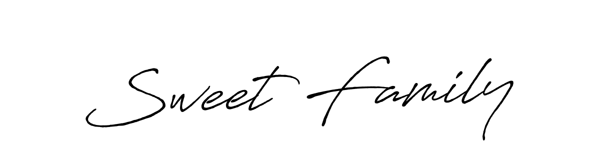 Best and Professional Signature Style for Sweet Family. Antro_Vectra_Bolder Best Signature Style Collection. Sweet Family signature style 7 images and pictures png