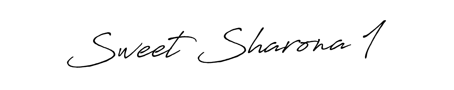 Design your own signature with our free online signature maker. With this signature software, you can create a handwritten (Antro_Vectra_Bolder) signature for name Sweet Sharona 1. Sweet Sharona 1 signature style 7 images and pictures png