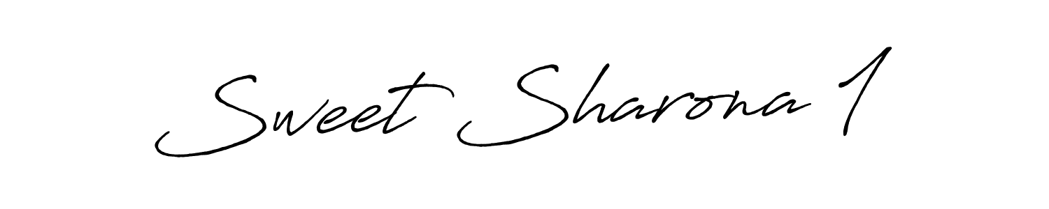 Use a signature maker to create a handwritten signature online. With this signature software, you can design (Antro_Vectra_Bolder) your own signature for name Sweet Sharona 1. Sweet Sharona 1 signature style 7 images and pictures png