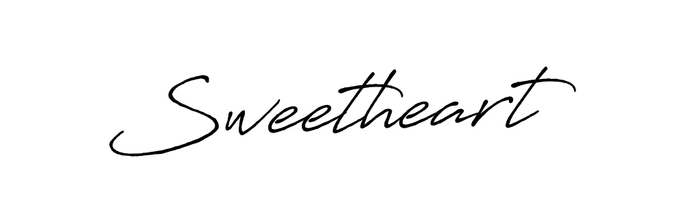 Make a beautiful signature design for name Sweetheart. With this signature (Antro_Vectra_Bolder) style, you can create a handwritten signature for free. Sweetheart signature style 7 images and pictures png