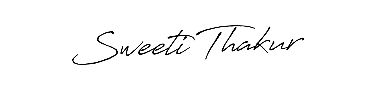 How to make Sweeti Thakur name signature. Use Antro_Vectra_Bolder style for creating short signs online. This is the latest handwritten sign. Sweeti Thakur signature style 7 images and pictures png