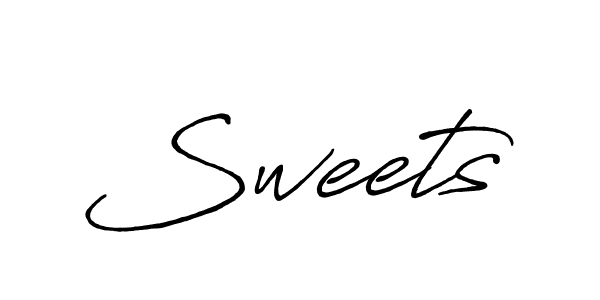 How to make Sweets signature? Antro_Vectra_Bolder is a professional autograph style. Create handwritten signature for Sweets name. Sweets signature style 7 images and pictures png