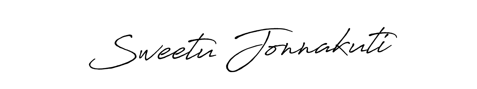 This is the best signature style for the Sweetu Jonnakuti name. Also you like these signature font (Antro_Vectra_Bolder). Mix name signature. Sweetu Jonnakuti signature style 7 images and pictures png