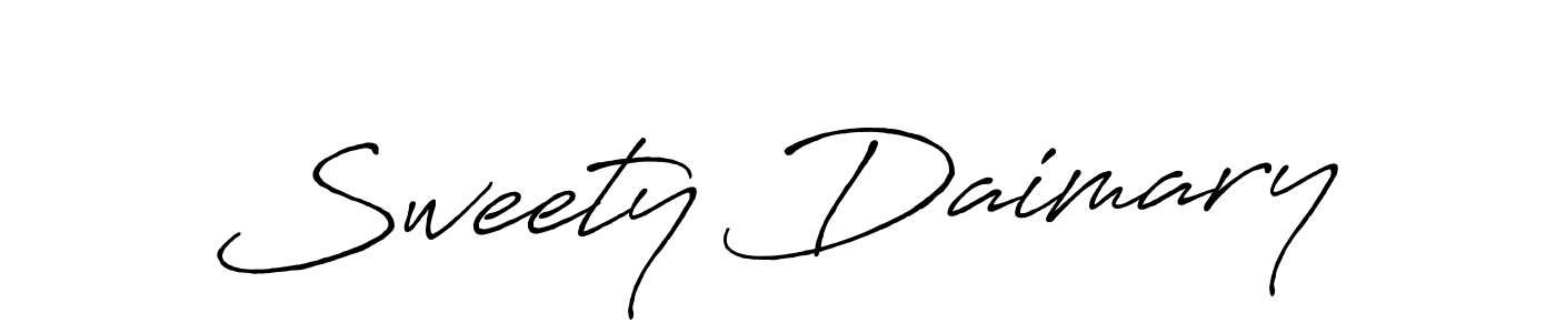 How to make Sweety Daimary signature? Antro_Vectra_Bolder is a professional autograph style. Create handwritten signature for Sweety Daimary name. Sweety Daimary signature style 7 images and pictures png