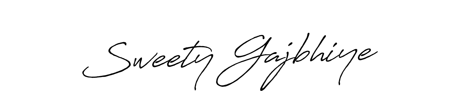 Make a beautiful signature design for name Sweety Gajbhiye. With this signature (Antro_Vectra_Bolder) style, you can create a handwritten signature for free. Sweety Gajbhiye signature style 7 images and pictures png
