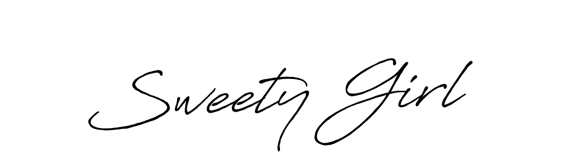 if you are searching for the best signature style for your name Sweety Girl. so please give up your signature search. here we have designed multiple signature styles  using Antro_Vectra_Bolder. Sweety Girl signature style 7 images and pictures png