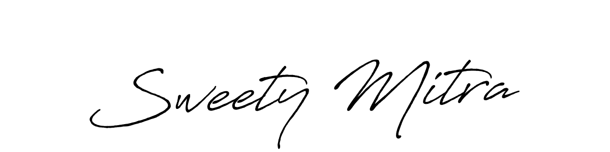 The best way (Antro_Vectra_Bolder) to make a short signature is to pick only two or three words in your name. The name Sweety Mitra include a total of six letters. For converting this name. Sweety Mitra signature style 7 images and pictures png