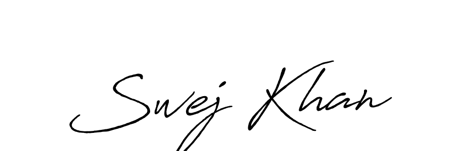 Swej Khan stylish signature style. Best Handwritten Sign (Antro_Vectra_Bolder) for my name. Handwritten Signature Collection Ideas for my name Swej Khan. Swej Khan signature style 7 images and pictures png