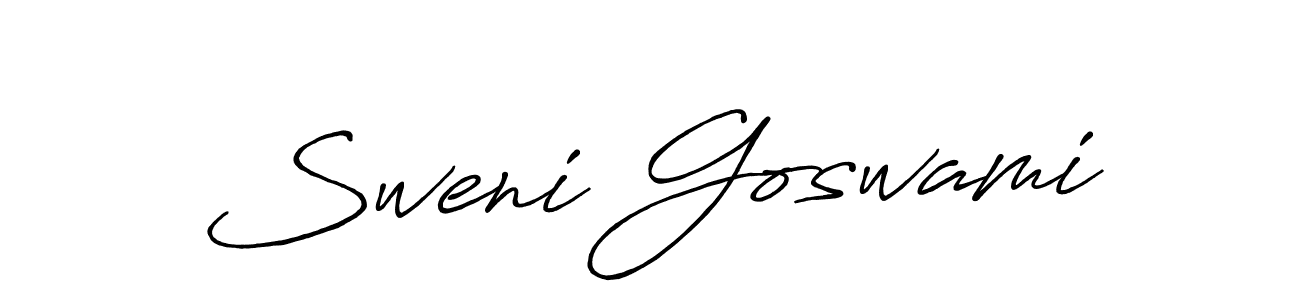 How to make Sweni Goswami signature? Antro_Vectra_Bolder is a professional autograph style. Create handwritten signature for Sweni Goswami name. Sweni Goswami signature style 7 images and pictures png