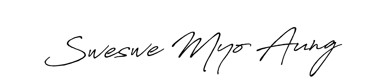 if you are searching for the best signature style for your name Sweswe Myo Aung. so please give up your signature search. here we have designed multiple signature styles  using Antro_Vectra_Bolder. Sweswe Myo Aung signature style 7 images and pictures png
