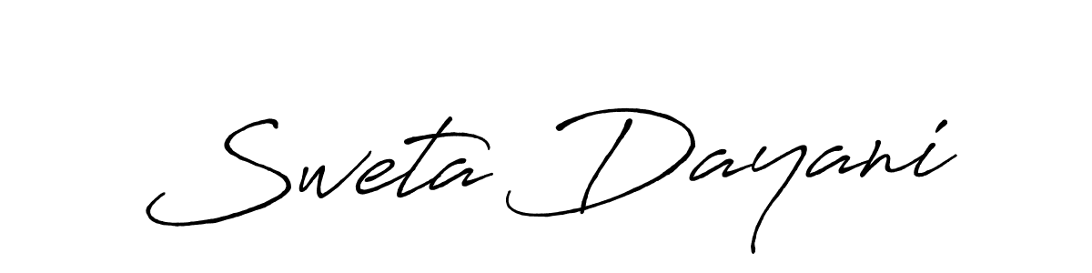 Also You can easily find your signature by using the search form. We will create Sweta Dayani name handwritten signature images for you free of cost using Antro_Vectra_Bolder sign style. Sweta Dayani signature style 7 images and pictures png