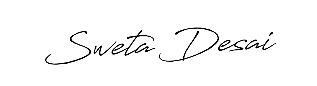Make a short Sweta Desai signature style. Manage your documents anywhere anytime using Antro_Vectra_Bolder. Create and add eSignatures, submit forms, share and send files easily. Sweta Desai signature style 7 images and pictures png