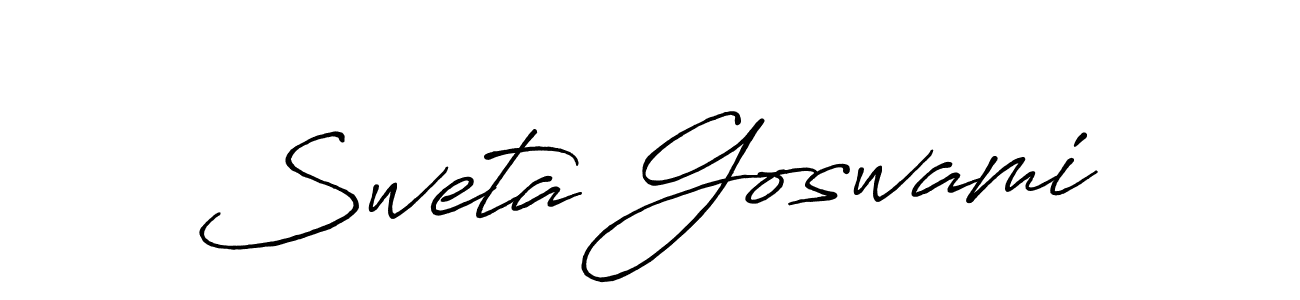 Make a short Sweta Goswami signature style. Manage your documents anywhere anytime using Antro_Vectra_Bolder. Create and add eSignatures, submit forms, share and send files easily. Sweta Goswami signature style 7 images and pictures png