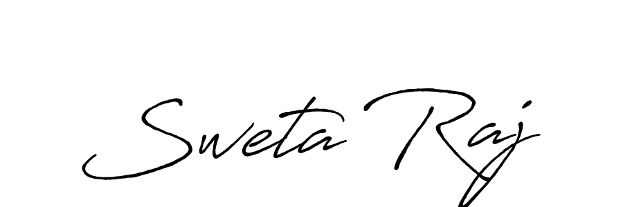 Make a beautiful signature design for name Sweta Raj. With this signature (Antro_Vectra_Bolder) style, you can create a handwritten signature for free. Sweta Raj signature style 7 images and pictures png