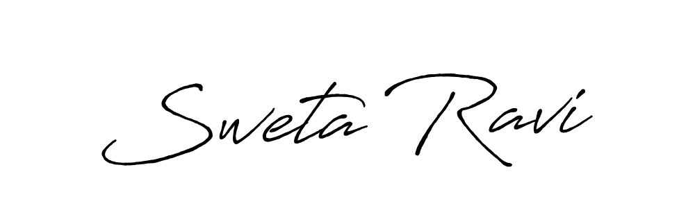 Antro_Vectra_Bolder is a professional signature style that is perfect for those who want to add a touch of class to their signature. It is also a great choice for those who want to make their signature more unique. Get Sweta Ravi name to fancy signature for free. Sweta Ravi signature style 7 images and pictures png